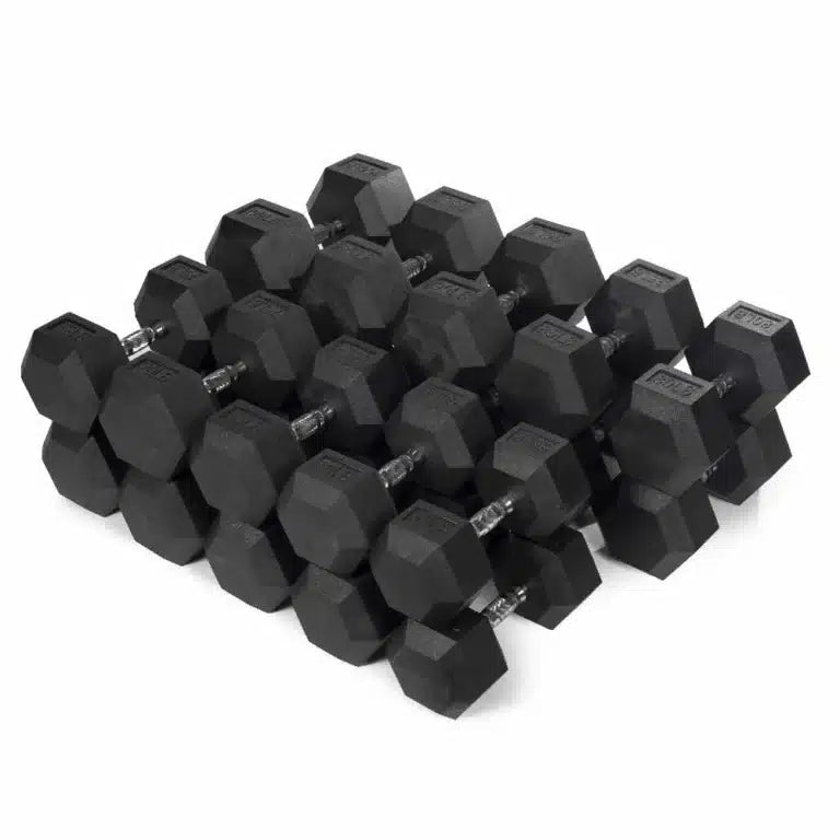 Rubber Hex Dumbbell – Set
