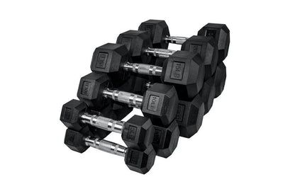 Rubber Hex Dumbbell – Set