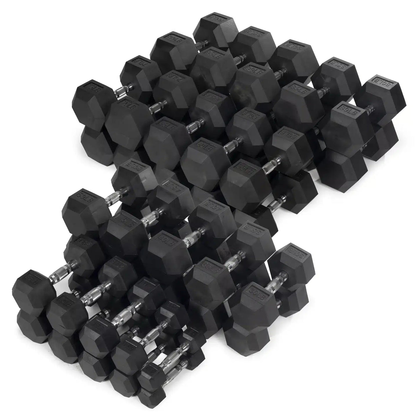Rubber Hex Dumbbell – Set