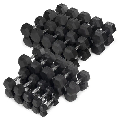Rubber Hex Dumbbell – Set
