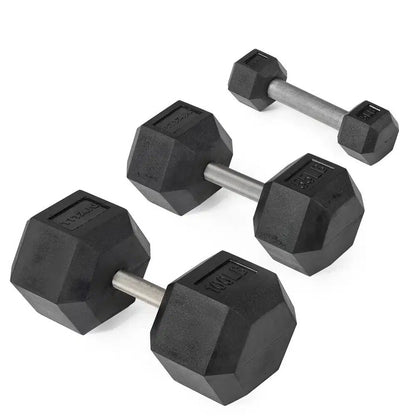 Rubber Hex Dumbbell – Set