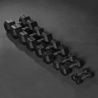 Rubber Hex Dumbbell – Set