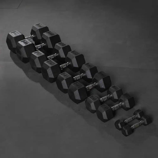 Rubber Hex Dumbbell – Set